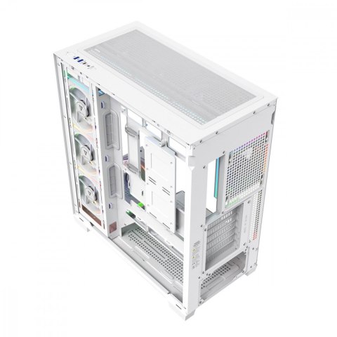 Obudowa PC VOLCANO STELLAR PLUS ARGB MIDI 8F Biała MODECOM