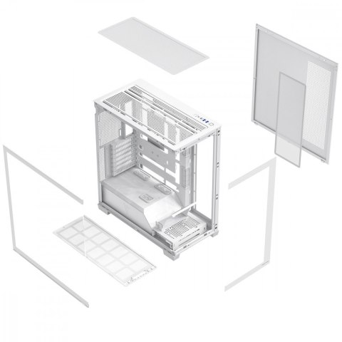 Obudowa PC VOLCANO STELLAR PLUS ARGB MIDI NF Biała MODECOM