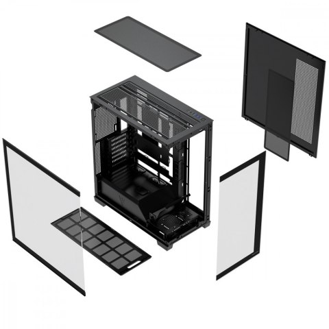 Obudowa PC VOLCANO STELLAR PLUS ARGB MIDI NF Czarna MODECOM