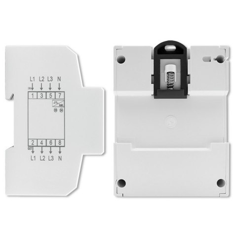 Trójfazowy elektroniczny licznik | miernik zużycia energii na szynę DIN | 400V | 100A | LCD | 4P Qoltec