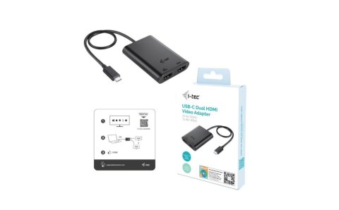 Adapter video USB-C Dual 4K/60Hz (single 8K/30Hz) HDMI I-tec