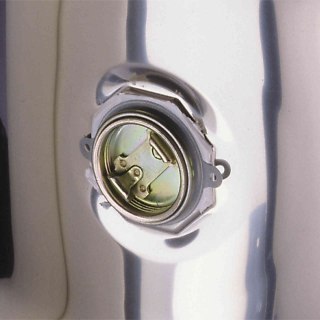 Beczka stalowa metalowa ocynkowana 200L otwór 2'' w pobocznicy MEVA