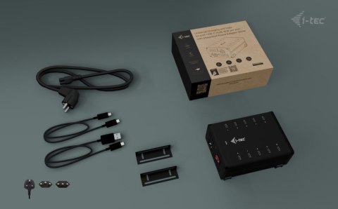 !i-tec USB-C/USB-A Metal Charging + data HUB 15W per port 10x USB-C I-tec