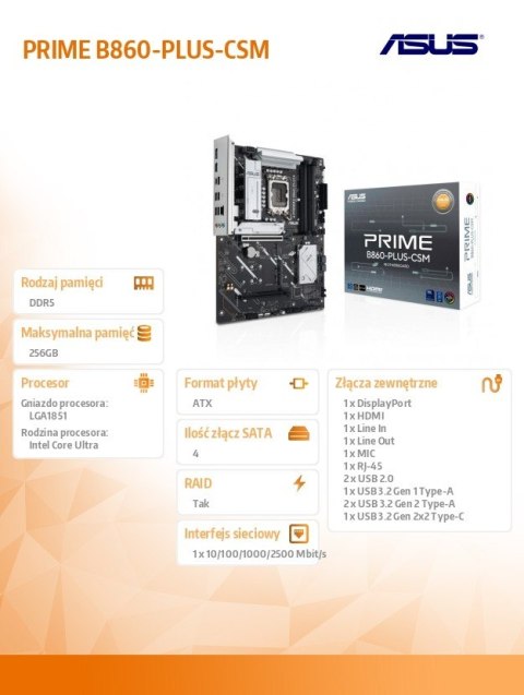 Płyta główna PRIME B860-PLUS-CSM Asus