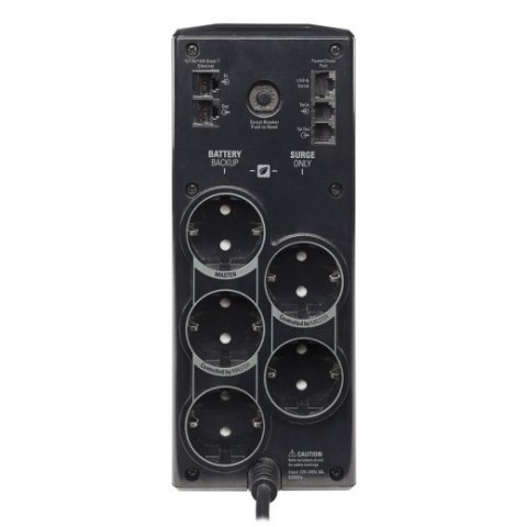 Energooszczędny zasilacz BR900G-GR Pro 900VA, 230V, 5 gniazd CEE 7/7 Schuko, AVR, LCD APC