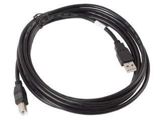Kabel USB 2.0 AM-BM 1.8M czarny Lanberg