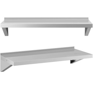 Półka ścienna wisząca kuchenna ze stali do 80 kg 100 x 40 cm Royal Catering