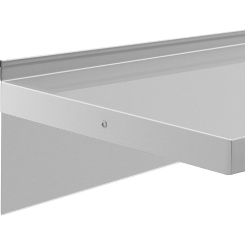 Półka ścienna wisząca kuchenna ze stali do 80 kg 100 x 40 cm Royal Catering