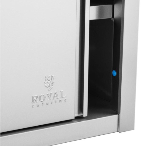 Szafa ścienna gastronomiczna z drzwiami przesuwanymi STAL 200 x 45 x 60 cm Royal Catering