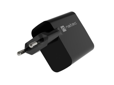 Ładowarka sieciowa Ribera GAN 1X USB-A + 1X USB-C 65W Czarna Natec