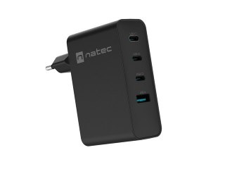 Ładowarka sieciowa Ribera GAN 3xUSB-C + 1x USB-A 100W czarna Natec