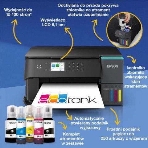Urządzenie wielofunkcyjne L6360 ITS A4/35ppm/W(LAN)/100k stron/czarna Epson