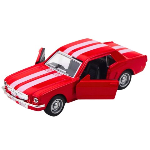 Autko Klasyczne Z Napędem Pull-Back Metalowe Otwierane Drzwi 1:32 Mix LEAN TOYS