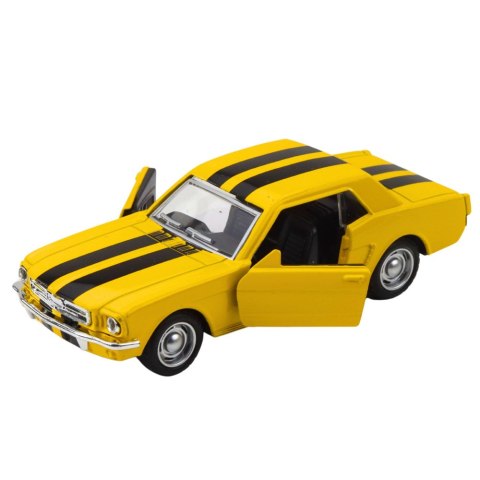 Autko Klasyczne Z Napędem Pull-Back Metalowe Otwierane Drzwi 1:32 Mix LEAN TOYS