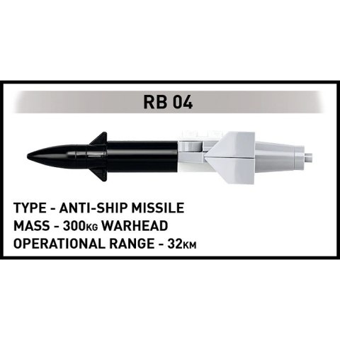Klocki Saab AJ 37 Viggen 881 elementów Cobi Klocki