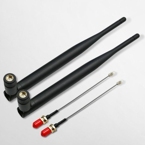 Antena Wi-Fi 2.4/2.5GHz | 5.1/5.8GHz | 5dBi | dookólna | wewnętrzna Qoltec