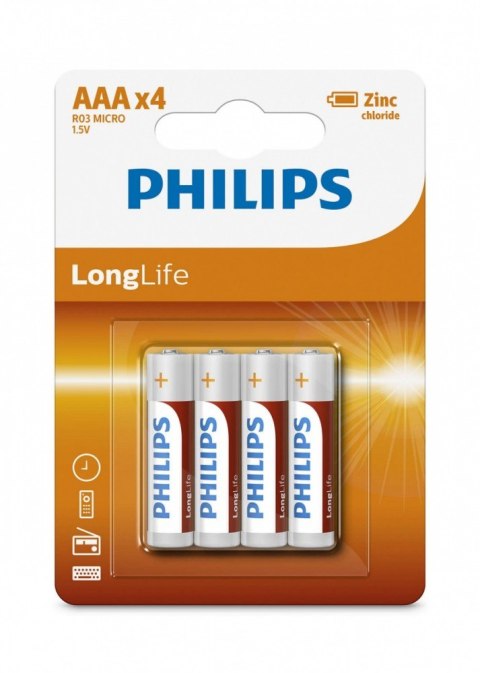 Bateria R03 AAA LONGLIF E (4 SZT BLISTER) Philips