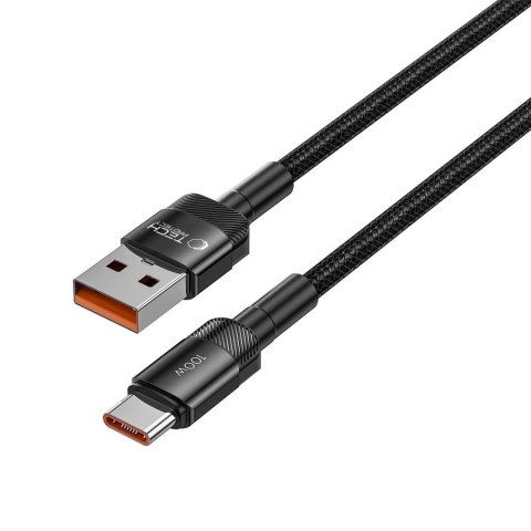 Kabel przewód USB-C - USB-A 100W 5A 0.5m - czarny Tech-Protect