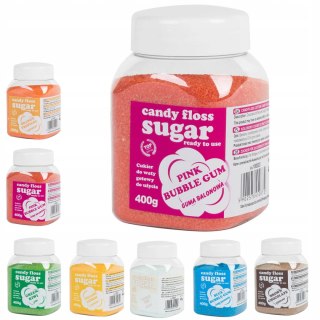 MIX Kolorowy smakowy cukier do waty cukrowej ZESTAW 8x 400g GSG24