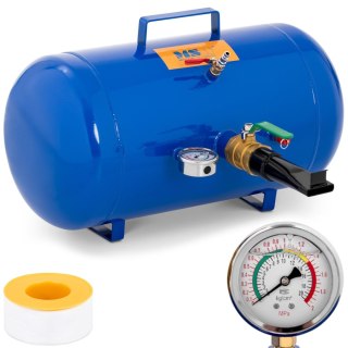 Inflator zbiornik ciśnieniowy do pompowania kół opon z manometrem 6-8 bar 38.5 l MSW