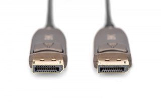 Kabel połączeniowy hybrydowy AOC DisplayPort 1.4 8K/60Hz UHD DP/DP M/M 20m Czarny Digitus