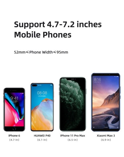 Uchwyt na kokpit lub do szyby US-ZJ063 Czarny USAMS