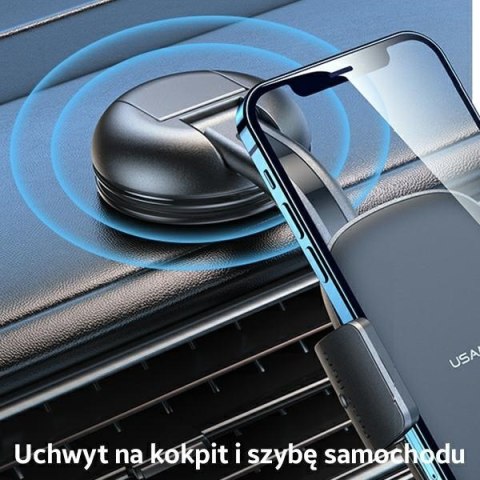 Uchwyt na kokpit lub do szyby US-ZJ063 Czarny USAMS