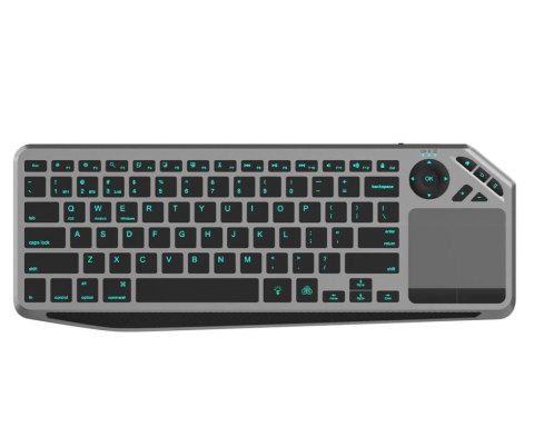 Klawiatura bezprzewodowa BT/RF 2.4GHz touchpad LED Techly