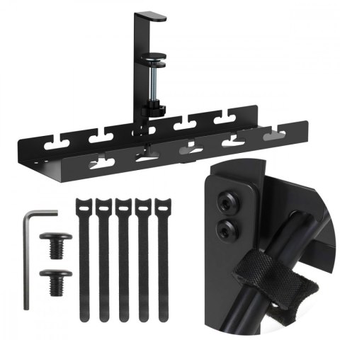 Organizer podbiurkowy MC-105 B, na kable Maclean