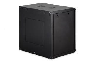 Szafa sieciowa wisząca Dynamic 19" 12U rack 607x600x450mm, drzwi szyba, czarna, niezłożona, 60kg Digitus