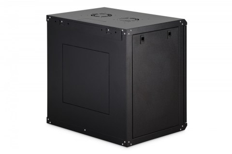 Szafa sieciowa wisząca Dynamic 19" 12U rack 607x600x450mm, drzwi szyba, czarna, niezłożona, 60kg Digitus