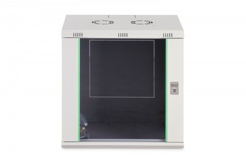 Szafa sieciowa wisząca Dynamic 19" 12U rack 607x600x450mm, drzwi szyba, szara, niezłożona, 60kg Digitus