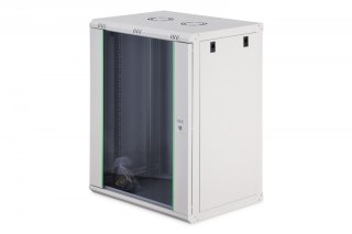 Szafa sieciowa wisząca Dynamic 19" 16U rack 785x600x450mm, drzwi szyba, szara, niezłożona, 60kg Digitus