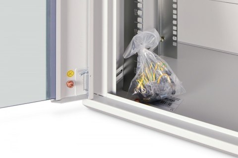 Szafa sieciowa wisząca Dynamic 19" 16U rack 785x600x450mm, drzwi szyba, szara, niezłożona, 60kg Digitus