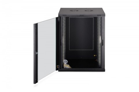 Szafa sieciowa wisząca Dynamic 19" 16U rack 785x600x600mm, drzwi szyba, czarny, niezłożona, 60kg Digitus