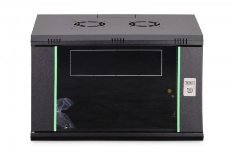 Szafa sieciowa wisząca Dynamic 19" 7U rack 385x600x450mm, drzwi szyba, czarna, niezłożona, 60kg Digitus