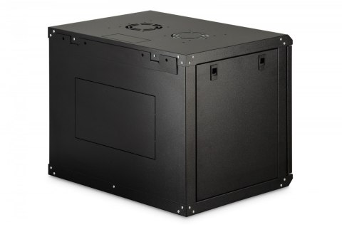 Szafa sieciowa wisząca Dynamic 19" 9U rack 474x600x450mm, drzwi szyba, czarna, niezłożona, 60kg Digitus