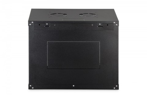 Szafa sieciowa wisząca Dynamic 19" 9U rack 474x600x450mm, drzwi szyba, czarna, niezłożona, 60kg Digitus