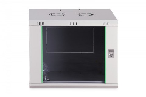 Szafa sieciowa wisząca Dynamic 19" 9U rack 474x600x450mm, drzwi szyba, szara, niezłożona, 60kg Digitus