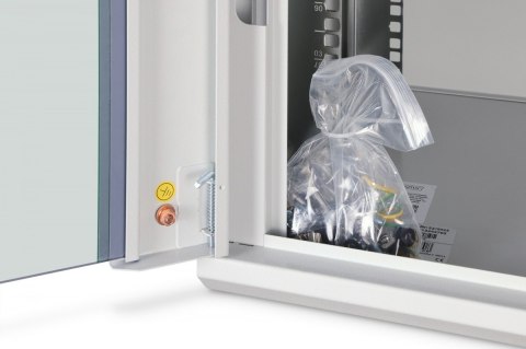 Szafa sieciowa wisząca Dynamic 19" 9U rack 474x600x450mm, drzwi szyba, szara, niezłożona, 60kg Digitus