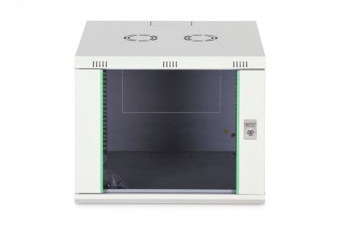 Szafa sieciowa wisząca Dynamic 19" 9U rack 474x600x600mm, drzwi szyba, szara, niezłożona, 60kg Digitus