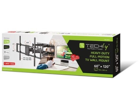 Uchwyt ścienny 60-120 cali 120kg obrotowy Techly