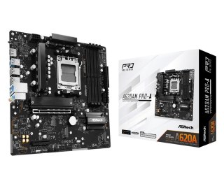 Płyta główna A620AM PRO-A AM5 4DDR5 HDMI M.2 mATX ASRock