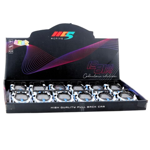 Samochód Sportowy Wyścigowy Metalowy Napęd Otwierane Drzwi Biały 1:32 LEAN TOYS