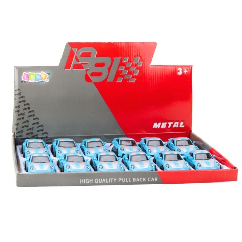 Samochód Wyścigowy Metalowy Napęd Otwierane Drzwi Niebieski GTRS 1:43 LEAN Toys