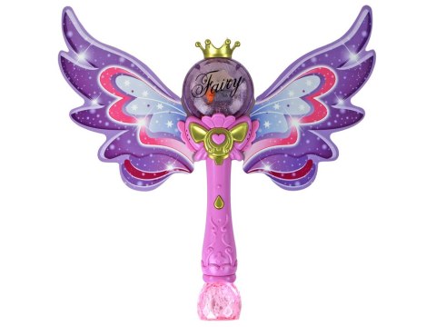 Różdżka Bańki Mydlane Światła Dźwięki Różowa LEAN Toys