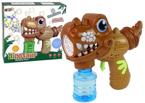 Maszyna do Baniek Mydlanych Dinozaur Brązowy Płyn LEAN Toys