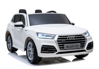 Pojazd na Akumulator Nowe Audi Q5 2-osobowe Białe LEAN CARS