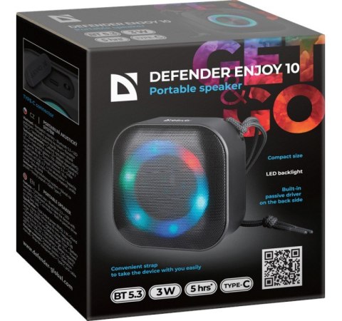 Głośnik Bluetooth ENJOY 10 3W Czarny Defender