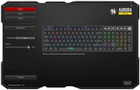 Klawiatura Aurora K-6 Gaming mechaniczna IBOX